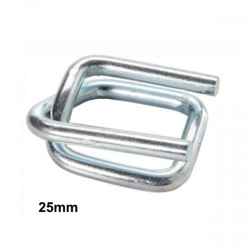 Set 500 Bucle ( Cleme ) Galvanizate 25 mm