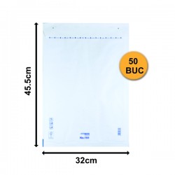 Set 50 bucăți Plicuri cu Bule Antișoc I19 Albe, 320x455+50mm, Plic cu Lipire Autoadezivă Set 50 bucăți Plicuri cu Bule Antișoc I19 Albe, 320x455+50mm, Plic cu Lipire Autoadezivă