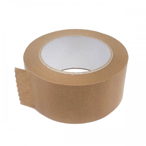 Set 6 Role Benzi Adezive din Hârtie Kraft, Ecologice, 50 mm x 50 m, HotMelt