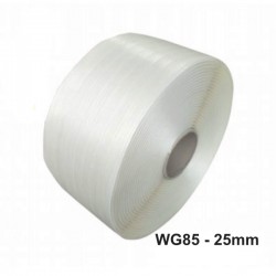 Bandă PES Nețesută Hot Melt 25 mm x 500 m, 900 kgf, WG85 Bandă PES Nețesută Hot Melt 25 mm x 500 m, 900 kgf, WG85