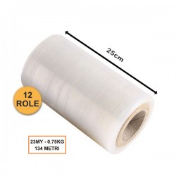 Set 12 Role Folie Stretch Transparentă, 250mm, 23my, 0.75kg, 134ml Set 12 Role Folie Stretch Transparentă, 250mm, 23my, 0.75kg, 134ml