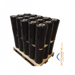 Palet 46 Role Folie Stretch Neagră, 50cm, 23my, 16kg/rolă, 1340ml/rolă, Uz Automat Palet 46 Role Folie Stretch Neagră, 50cm, 23my, 16kg/rolă, 1340ml/rolă, Uz Automat