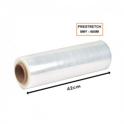 Folie PreStretch Transparentă, 420mm, 8my, 1.9kg, 600ml Folie PreStretch Transparentă, 420mm, 8my, 1.9kg, 600ml