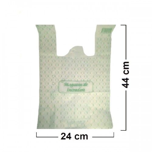 Set 500 bucăți Pungi Biodegradabile 24x44 cm - Magazin de Încredere