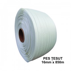 Bandă PES Țesută 16 mm x 850 m, 450 kgf, Tub 76 mm Bandă PES Țesută 16 mm x 850 m, 450 kgf, Tub 76 mm