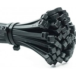 Fasete plastic negre - 300 x 3,6 mm