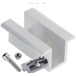 Set clema de mijloc pt. profil tip C, montaj lateral