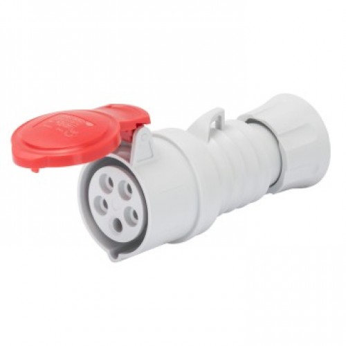 Priza trifazica Gewiss, IP44/IP54, mobila, 3P+N+E, 16A, 380-415V, 6H Gewiss GW62009H
